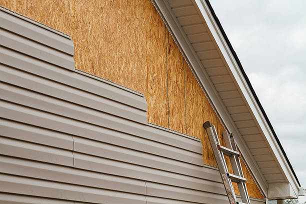 Professional Storm Damage Siding Repair technician working in Mebane, NC